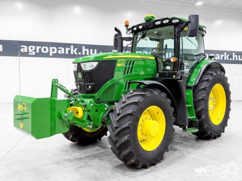 John Deere 6215R (3304 üzemórás) AutoPowr IVT 50 km/h váltó, rugózott híd, rugózott fülke, SF7500 AutoTrac, légfék, frontkardán, CommandARM