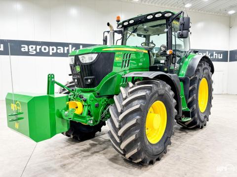 John Deere 6215R (4328 üzemóra) DirectDrive Eco 24/24 50 km/h váltó, rugózott híd, rugózott fülke, SF6000 AutoTrac, légfék, iTEC, fronthidraulika, frontkardán