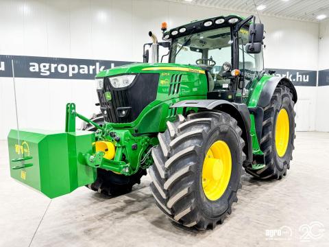John Deere 6215R (4328 üzemórás) DirectDrive Eco 24/24 50 km/h váltó, rugózott híd, rugózott fülke, AutoTrac ready, légfék, iTEC, fronthidraulika, frontkardán