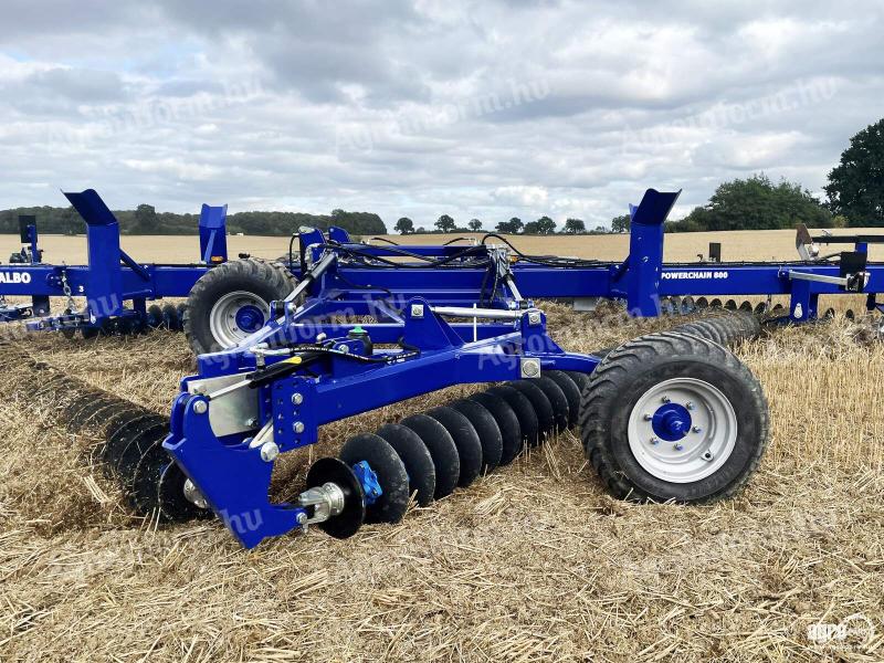 ÚJ Dalbo PowerChain 800 láncos tárcsa, 8 m munkaszélesség, 132 tárcsalap, légfék, made in Denmark