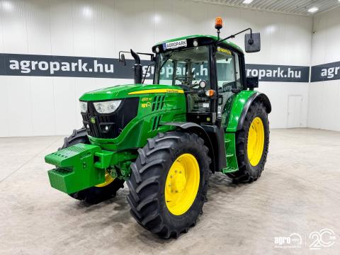 John Deere 6125M (5656 üzemórás) PowerQuad Plus 40 km/h váltó, rugózott híd, légfék, klíma