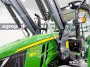 ÚJ Quicke N4S homlokrakodó. John Deere 5M szériás traktorokhoz, 3,8 m emelési magasság, 1.840 kg emelési erő, párhuzamos szintezés, lengéscsillapítás