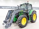 ÚJ Quicke N5S homlokrakodó. John Deere 6M/6R szériás traktorokhoz, 4,06 m emelési magasság, 1.930 kg emelési erő, párhuzamos szintezés, lengéscsillapítás