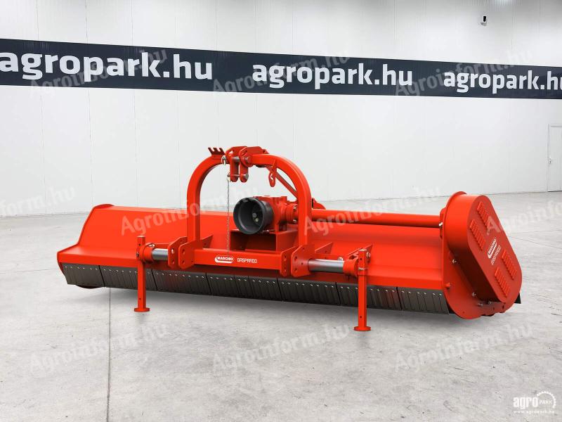 ÚJ Maschio Gaspardo Brava 200S 1,95 m munkaszélességű szárzúzó, 22 kalapács, csúszótalpak, sárkaparó