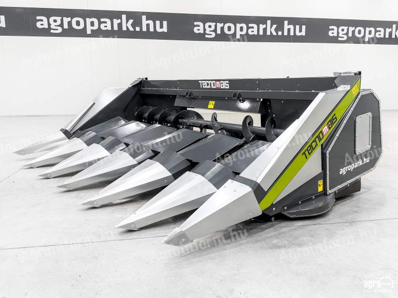 ÚJ Tecnomais TM3 6R 6 soros fix vázas kukorica asztal Case IH és New Holland kombájnokhoz, szárzúzó, csonktaposók