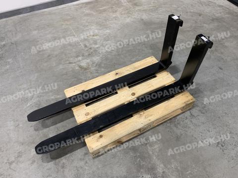 ÚJ 1,6 méter hosszú targonca emelővilla szett 125 x 50 mm, FEM3A felfogatás. 2 darab emelővilla, 2.500 kg villánkénti teherbírás (500 mm teher tömegközéppontban)