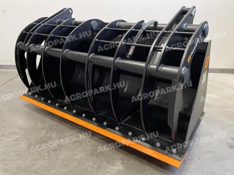 ÚJ Quicke Powergrab L+ silókanál, pelikán kanál. JCB teleszkópos rakodókhoz, 240 cm szélességben (1,95 m³)