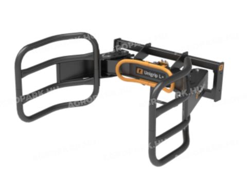 ÚJ Quicke Unigrip L+ bálafogó adapter EURO felfogatással. masszív felépítés, akár két bála egyidejű szállítására is alkalmassá tehető, 120-160 cm átmérőjű bálához