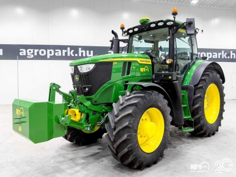 John Deere 6R 195 (2298 üzemórás) AutoQuad Plus 20/20 50 km/h váltó, rugózott híd, rugózott fülke, G5, SF7500 AutoTrac, légfék, fronthidraulika, frontkardán John Deere 6R 195 (2298 üzemórás) AutoQuad Plus 20/20 50 km/h váltó, rugózott híd, rugózott fülke, G5, SF7500 AutoTrac, légfék, fronthidraulika, frontkardán