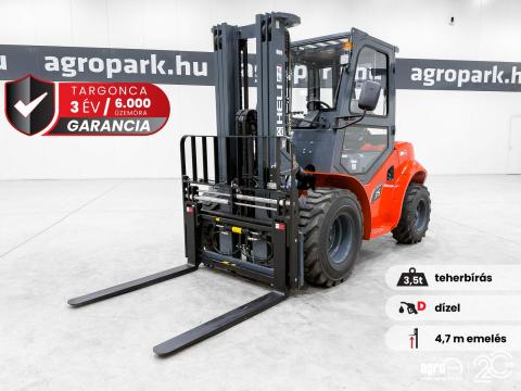 ÚJ HELI G3 3,5 tonnás Dízel targonca 4,7 méteres emeléssel