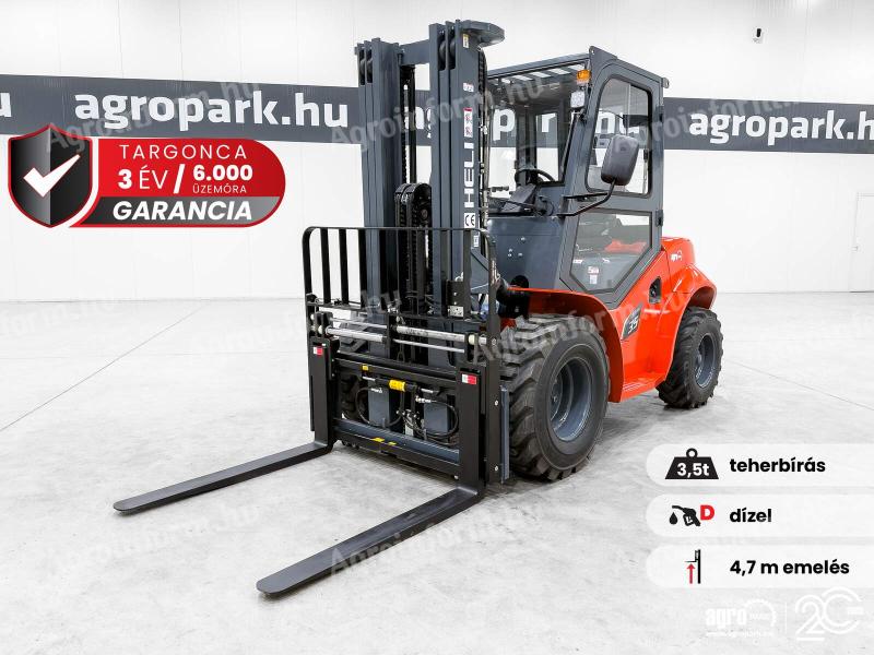 ÚJ HELI G3 3,5 tonnás Dízel targonca 4,7 méteres emeléssel
