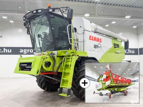 Claas Tucano 560 (655/894 üzemóra) 6,8 m V680 vágóasztal, szállítókocsi, repcekasza, doblassító, Quantimeter, 3D, CMOTION, 800/65R32