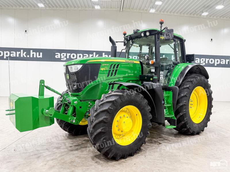 John Deere 6195M (4474 üzemóra) CommandQuad Plus Eco 20/20 40 km/h, rugózott híd, rugózott fülke, légfék, frontkardán, Trelleborg