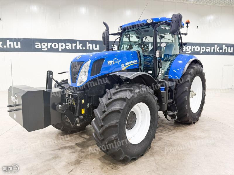 New Holland T7.250 (4351 üzemóra) Power Command 19/6 Eco 40 km/h, rugózott híd, rugózott fülke, aut. kormányzás előkészítés, légfék, 4 pár hidraulikakör