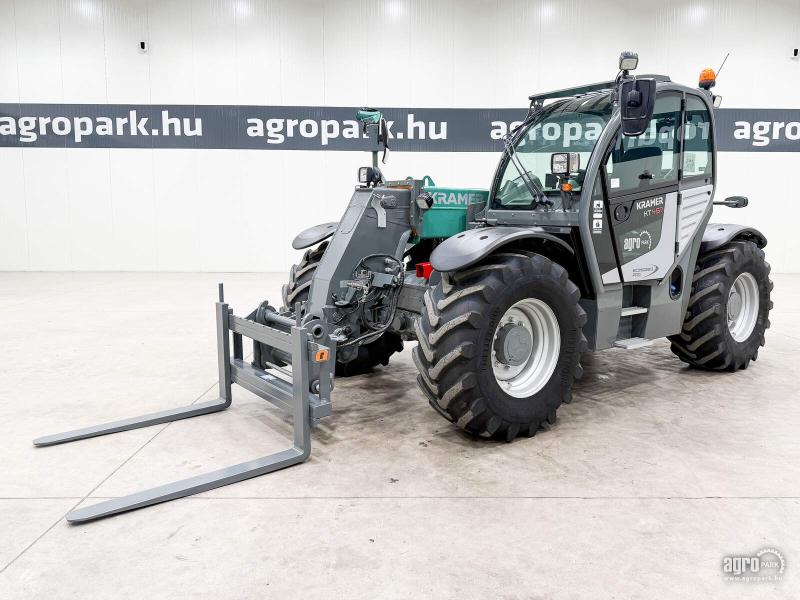 Kramer KT457 (3589 üzemóra) 7 m emelés, 4.500 kg teherbírás, klíma, Joystick, raklapvilla, központi zsírzó, Trelleborg, LED Kramer KT457 (3589 üzemóra) 7 m emelés, 4.500 kg teherbírás, klíma, Joystick, raklapvilla, központi zsírzó, Trelleborg, LED