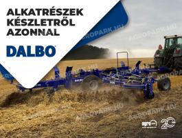 ÚJ Dalbo eredeti alkatrészek teljes választéka az AGROPARK-nál. raktárkészletről azonnal vagy rövid szállítási idővel, házhozszállítással is