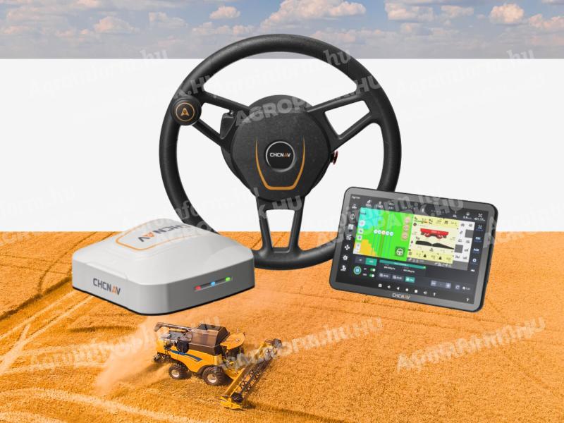 ÚJ CHCNAV NX610 UNIVERZÁLIS RTK automata kormányzás. 25,7 cm-es kijelzővel, előkészítés nélküli géphez, beszerelve, beüzemelve, év végéig INGYENES RTK jellel