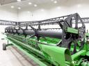 John Deere 630R 9,15 méteres gabona vágóasztal, kéttengelyes szállítókocsival
