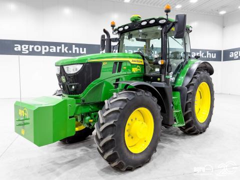 John Deere 6R 155 (2814 üzemórás) AutoPowr IVT 50 km/h, rugózott híd, rugózott fülke, SF7500 AutoTrac, légfék, CommandPRO, 4 pár hidraulikakör, 155 L szivattyú