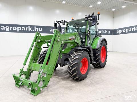 Fendt 312 (2217 üzemóra) Vario 40 km/h váltó, rugózott híd, rugózott fülke, légfék, Cargo 4X 75 homlokrakodó, 4 pár hidraulikakör