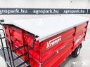 ÚJ Krampe FLEXBODY ZDK18-500 15.000 kg teherbírás, forgózsámolyos pótkocsi, 19,5 m³, 80+80 cm moduláris oldalfal, LED, 40 km/h