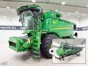 John Deere T670i (665/1181 üzemóra) 6 ládás, 9,15 m 630X Vario vágóasztal, szállítókocsi, repcekaszák, full AutoTrac, doblassító, kukorica készlet, ProDrive, 900/60R32