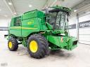 John Deere T670i (665/1181 üzemóra) 6 ládás, 9,15 m 630X Vario vágóasztal, szállítókocsi, repcekaszák, full AutoTrac, doblassító, kukorica készlet, ProDrive, 900/60R32