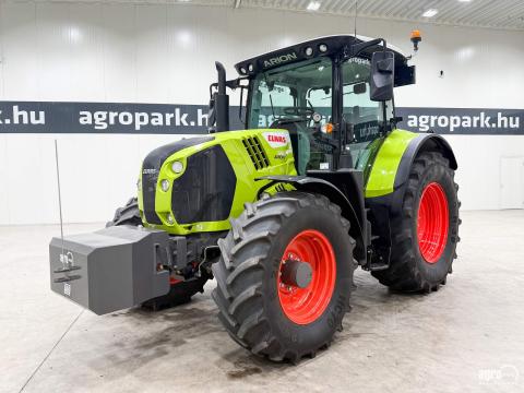 Claas Arion 550 (956 üzemóra) CMATIC 50 km/h váltó, rugózott híd, rugózott fülke, légfék, CIS+, JD motor, 3 pár hidraulikakör