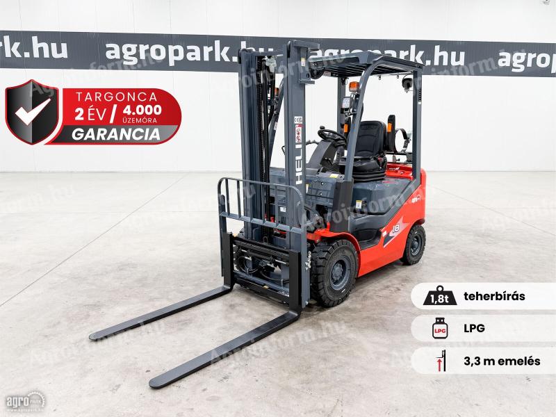 ÚJ HELI H3 1,8 tonnás LPG targonca 3,3 méteres emeléssel