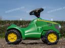 ÚJ John Deere 6150R játéktraktor. lábbal hajtós gyermektraktor kormányba épített dudával, 100% mosoly garanciával :)!