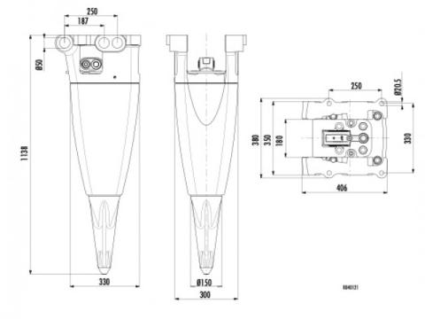 Hidraulikus törőkalapács Sandvik in22 Hidraulikus törőkalapács Sandvik in22
