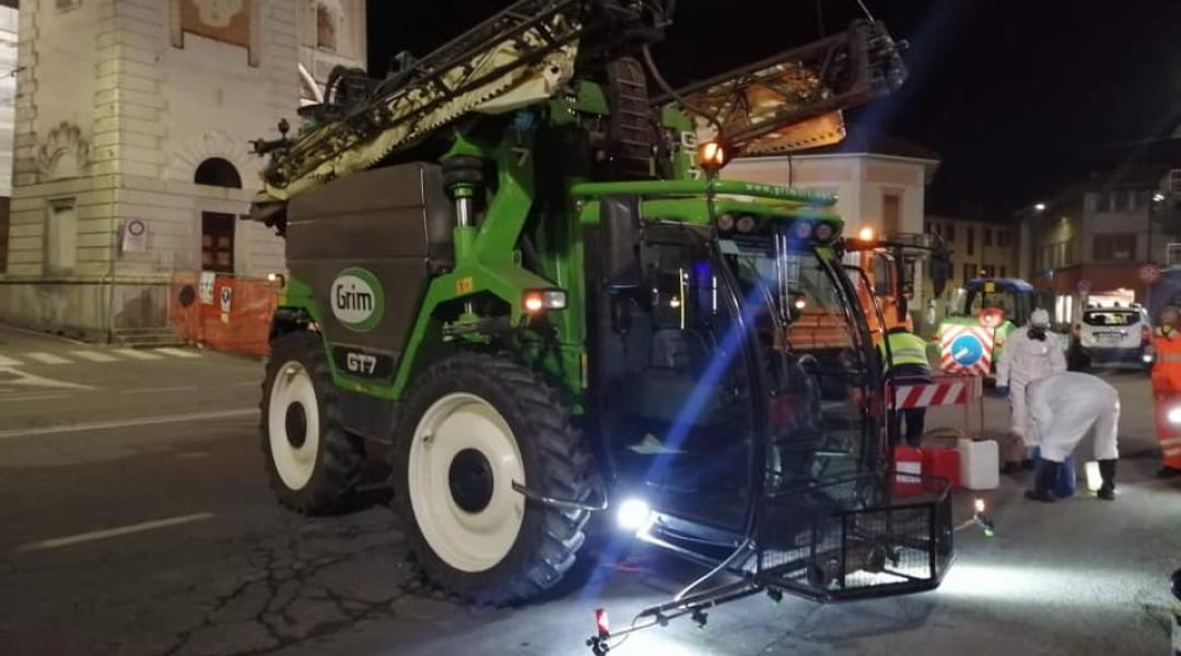 Önjáró permetezőgépekkel fertőtlenítenek az olaszok – és Magyarországon is elkezdődött! – VIDEÓ!