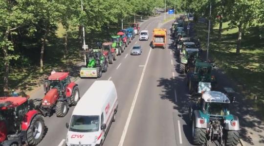 Újra utcára vonultak a német termelők