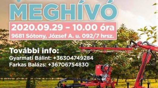 Gyakorlati gépbemutató a Gyarmati farmon!