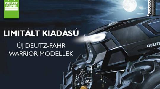 Új Deutz Fahr Warrior traktorok korlátozott pédányszámban, korlátlan teljesítménnyel!