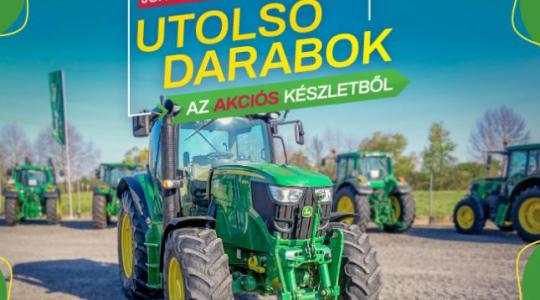 Utolsó darabok az akciós John Deere készletből – Csak a leggyorsabbaknak!