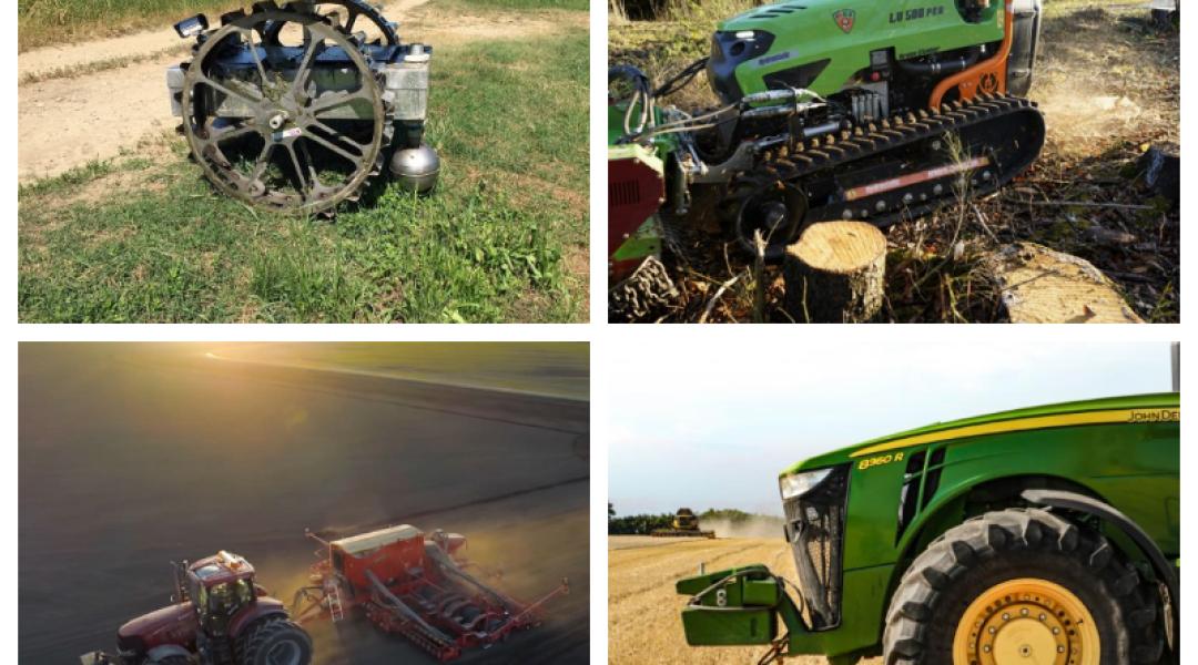 Távirányítós mulcsozógépek és egy különös robottraktor