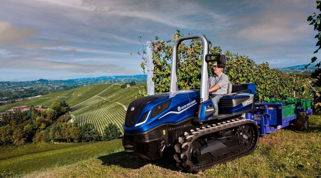 Elképesztő bejelentés: New Holland metán traktorokkal készülnek az első zéró károsanyag-kibocsátású szüretre!
