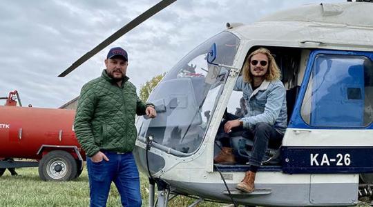 A tábla végén jött a fa! Napraforgó deszikkálás egy Kamov helikopterrel