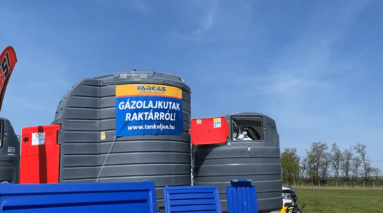 Gázolaj- és nitrosol tartályok, raktárról, régi áron – Videó