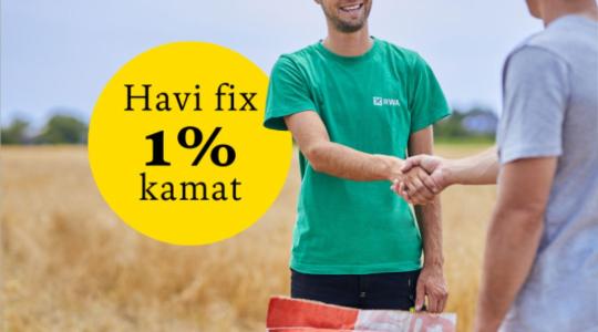 Hitel havi fix 1%-os kamattal, akár terménnyel is törleszthető