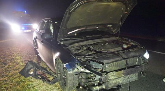 Vaddisznóval ütközött az Audi – a sofőr megúszta
