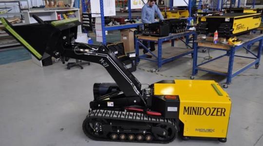 Mint egy óriás vakond: mini homlokrakodó