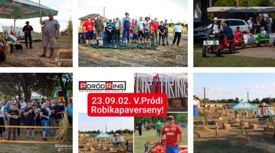 V. Pródi főzőverseny és robikapa verseny V. Pródi főzőverseny és robikapa verseny