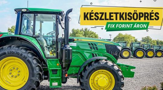 Készletkisöprés óriási kedvezménnyel, fix forint áron, 5%-os lízinggel – John Deere/Fliegl/Quivogne gépek