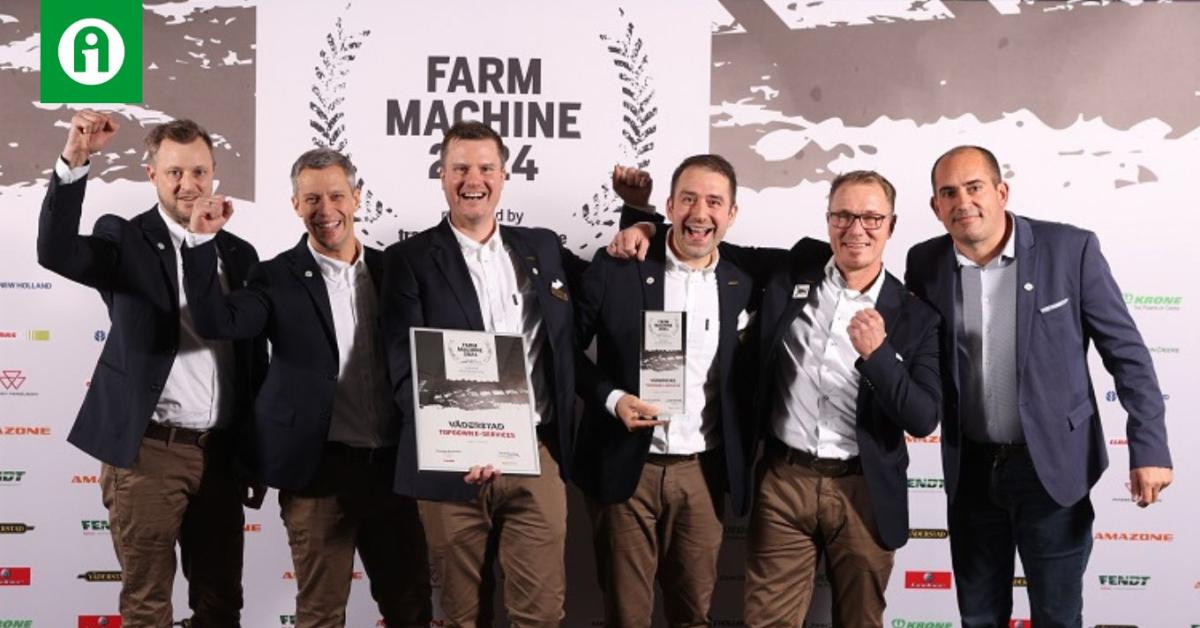 A Väderstad TopDown az E-services rendszerrel elnyerte a Farm Machine 2024 díjat