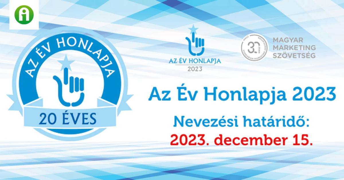 Nevezz "Az Év Honlapja" pályázatra december 15. éjfélig!