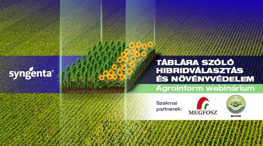 Készüljünk a szezonra! Táblára szóló hibridválasztás és növényvédelem – Agroinform webinárium