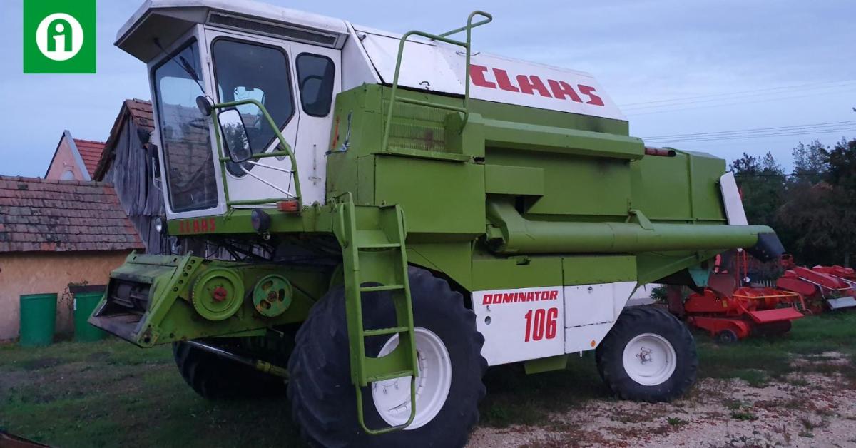 A hét hirdetése, a CLAAS legendája: a 106-os DOMINATOR +VIDEÓ A hét hirdetése, a CLAAS legendája: a 106-os DOMINATOR +VIDEÓ