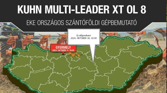 KUHN MULTI-LEADER XT OL 8 eke gépbemutató – Gyermely